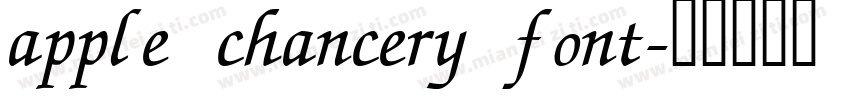 apple chancery font字体转换